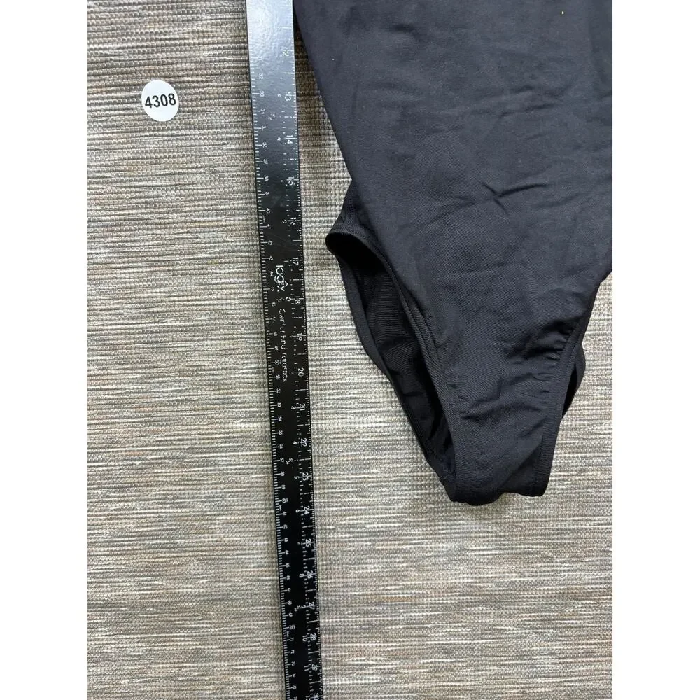 Speedo One Piece Swimsuit Womens Size 12/28 Black